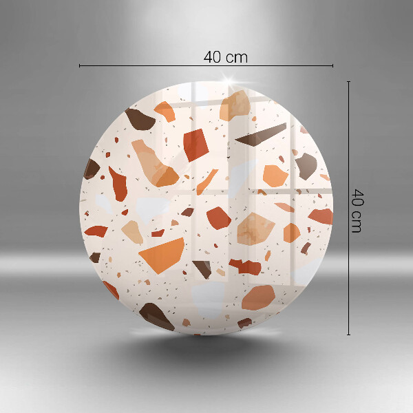 Tábua de cortar de vidro Grés decorativo