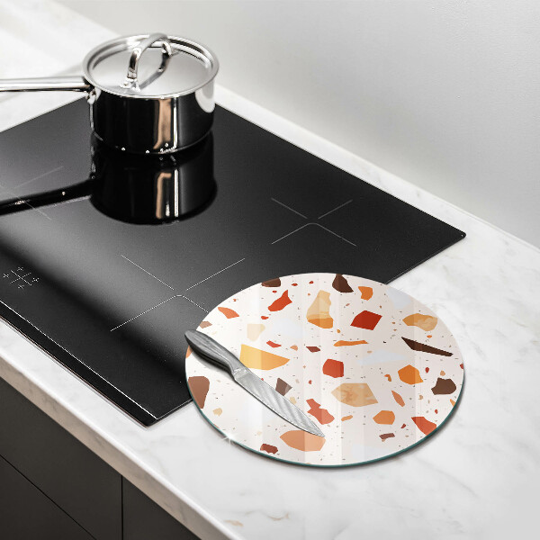 Tábua de cortar de vidro Grés decorativo