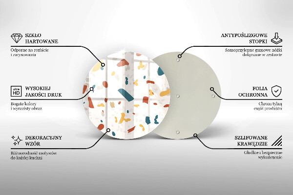 Tábua de corte Grés decorativo