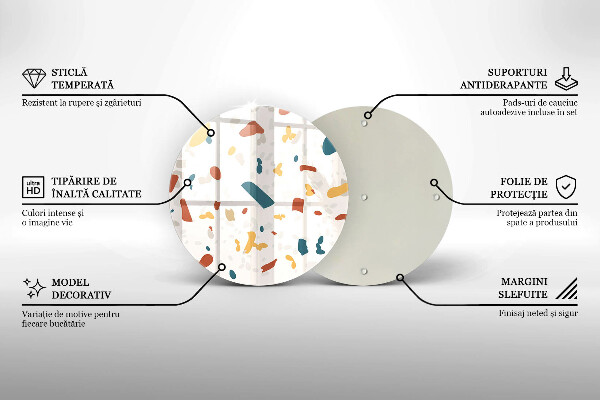 Tábua de corte Grés decorativo