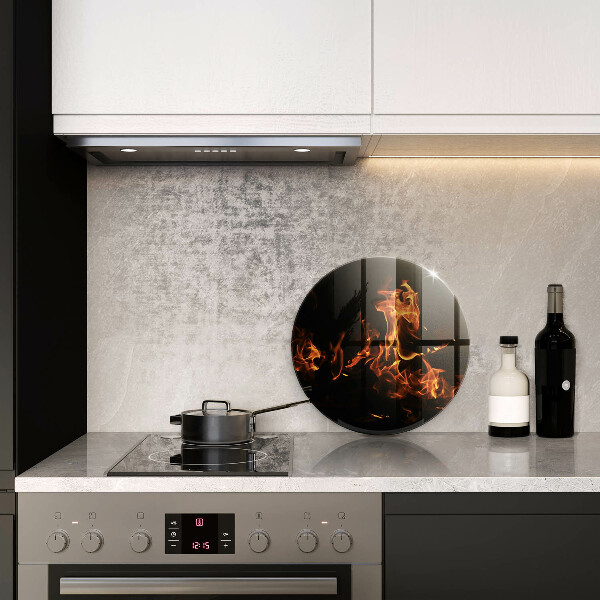 Tábua de cortar alimentos Fogo, chama viva