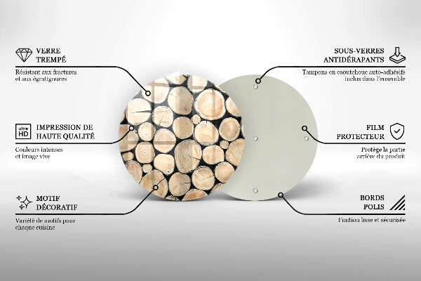 Tábua de corte Troncos de árvores de madeira