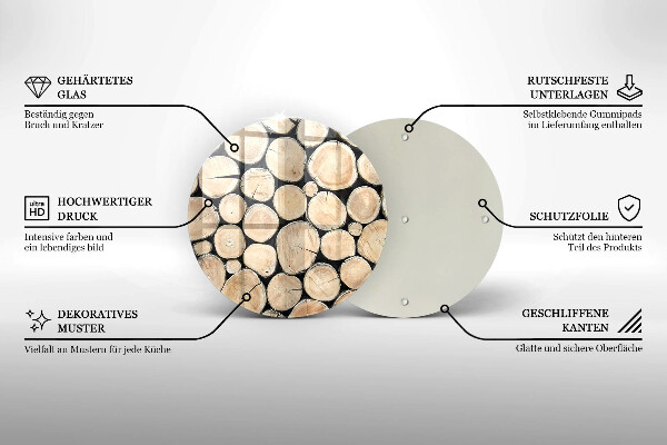 Tábua de corte Troncos de árvores de madeira