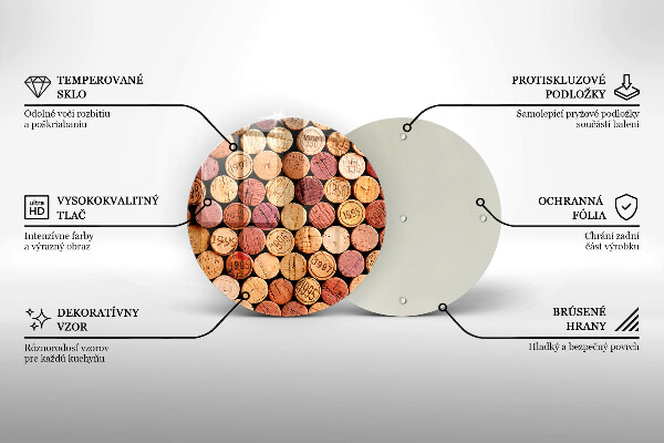 Tábua para corte Padrão de rolhas de vinho