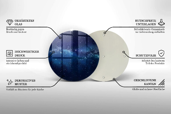 Tábua de cortar Espaço e estrelas