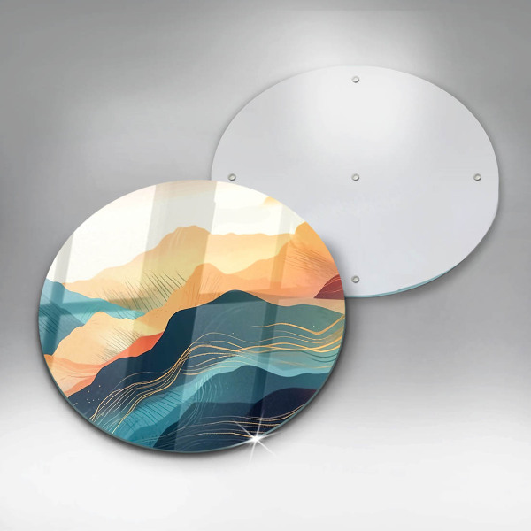 Tábua para corte Paisagem montanhosa abstrata