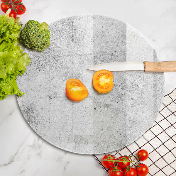 Tábua de cortar de vidro Textura de concreto