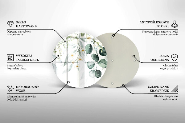Tábua de cortar Plantas em aquarela