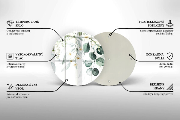 Tábua de cortar Plantas em aquarela
