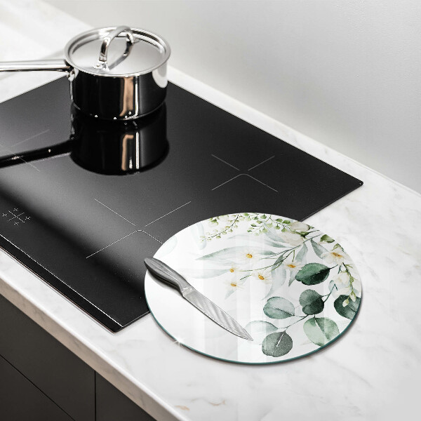 Tábua de cortar Plantas em aquarela