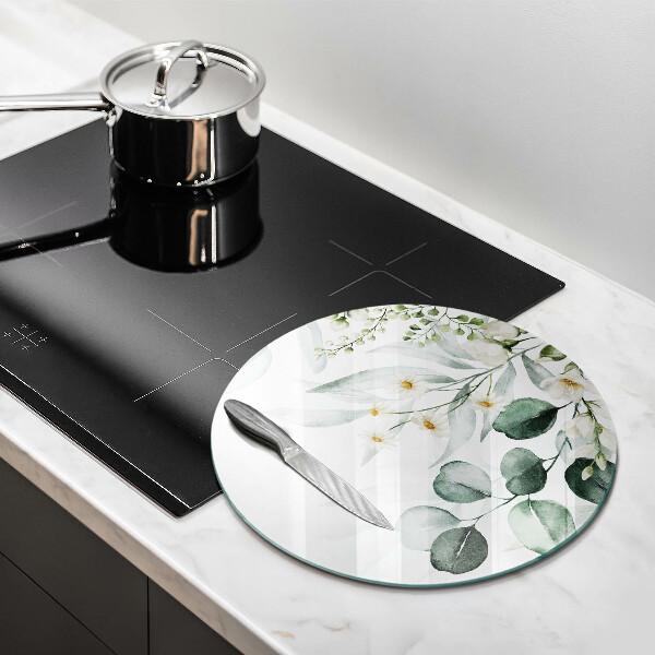 Tábua de cortar Plantas em aquarela