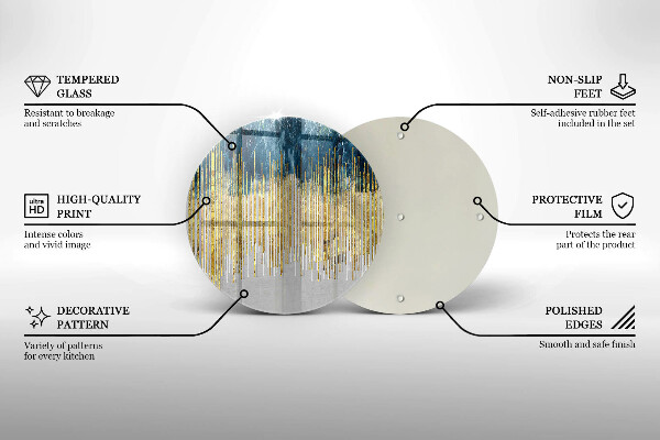 Tábua de cortar alimentos Abstração do designer