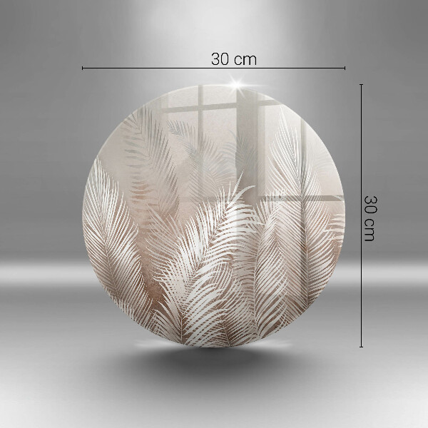 Tábua de vidro Vegetação de folhagem Boho