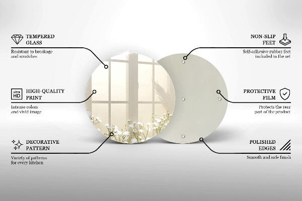 Tábua para corte Flores boho de Gypsophila