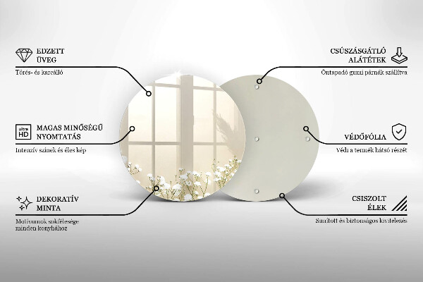 Tábua para corte Flores boho de Gypsophila