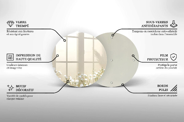 Tábua para corte Flores boho de Gypsophila