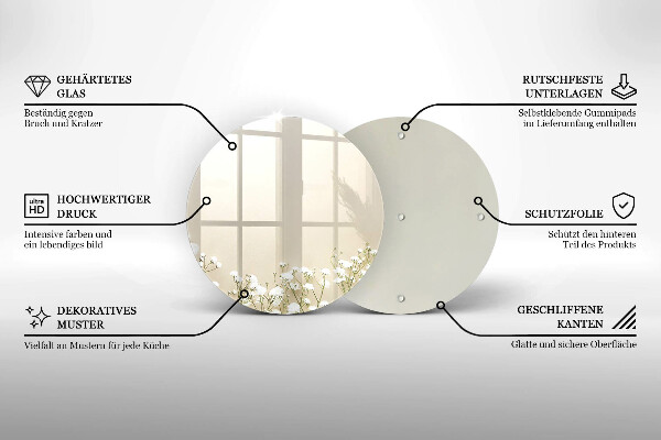 Tábua para corte Flores boho de Gypsophila