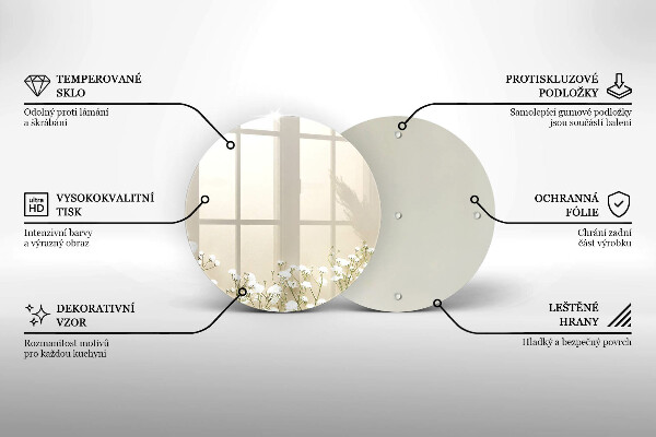 Tábua para corte Flores boho de Gypsophila