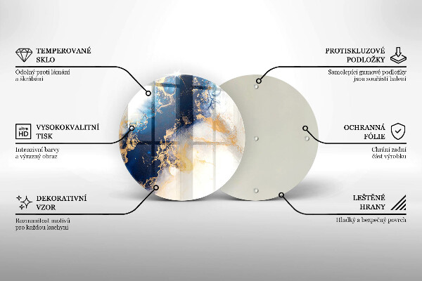 Tábua cozinha Abstração com azul