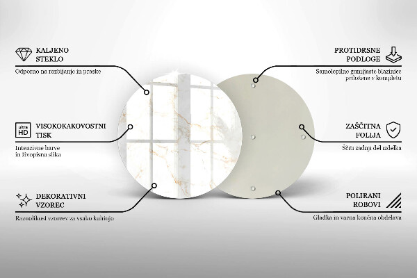 Tábua para cozinha Pedra de mármore elegante