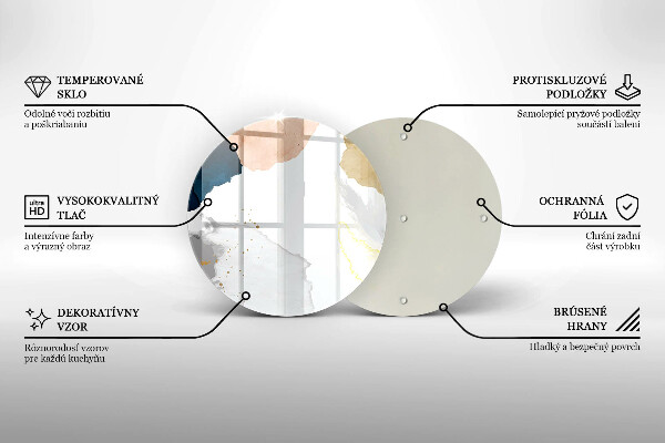Tábua de cortar alimentos Manchas abstratas