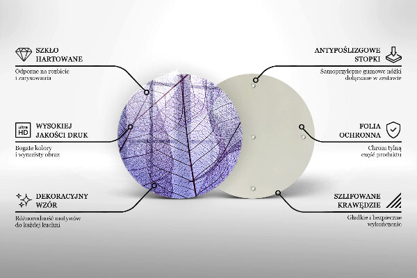 Tábua para cozinha Folhas com nervuras