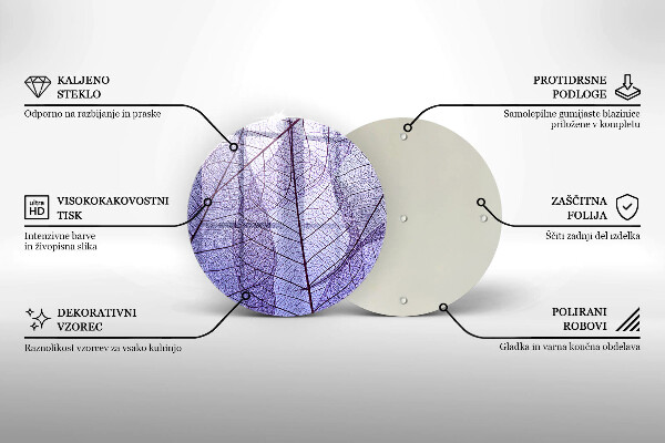 Tábua para cozinha Folhas com nervuras