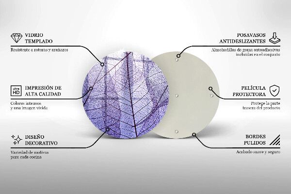 Tábua para cozinha Folhas com nervuras