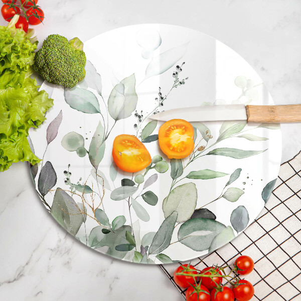 Tábua para cozinha Plantas em aquarela