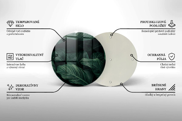 Tábua para corte Folhas escuras