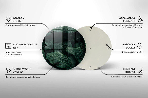 Tábua para corte Folhas escuras