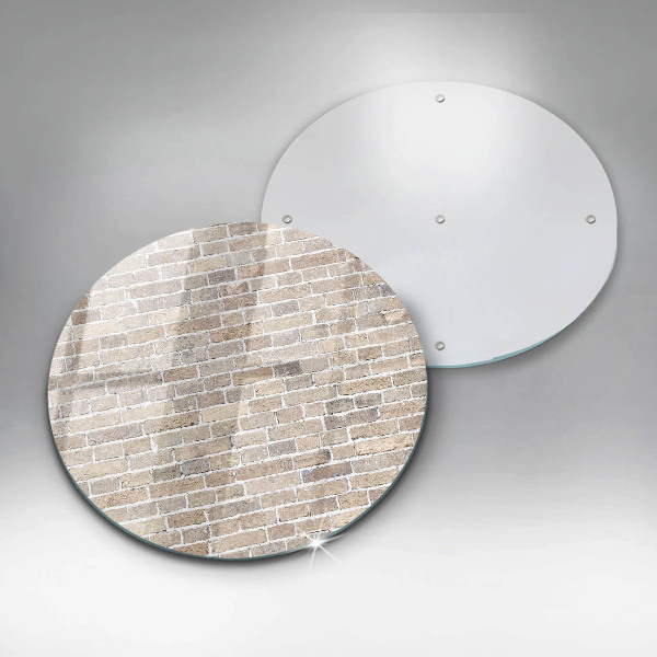 Tábua cozinha Parede de tijolos claros