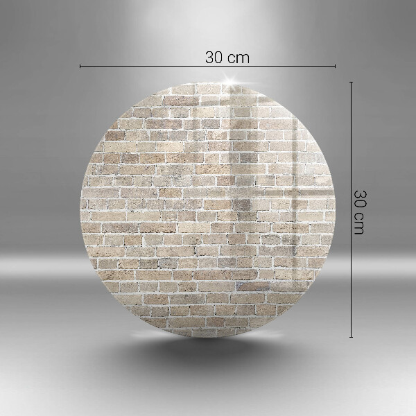 Tábua cozinha Parede de tijolos claros