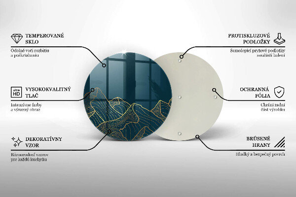 Tábua de cortar alimentos Montanhas abstratas