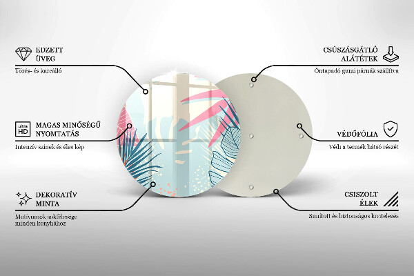 Tábua corte Folhas pastéis