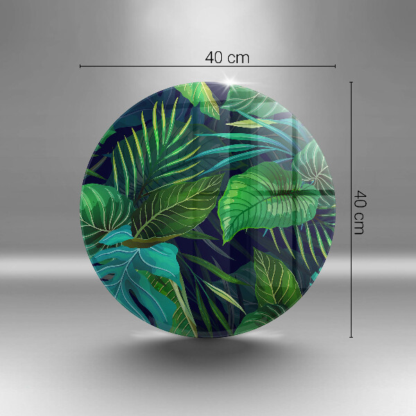 Tábua cozinha Ilustração de folhas da selva