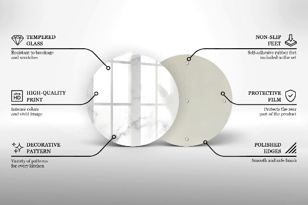 Tábua de cortar Mármore moderno