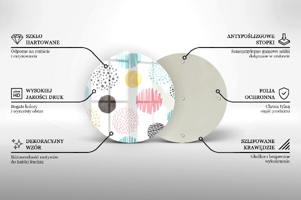Tábua de corte Formas pintadas