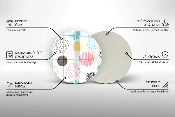 Tábua de corte Formas pintadas