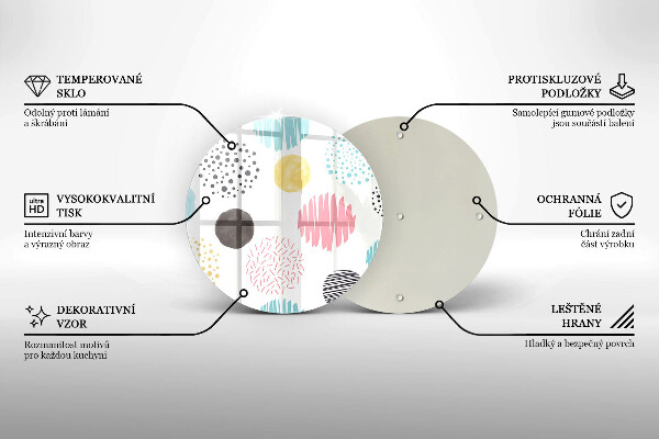 Tábua de corte Formas pintadas