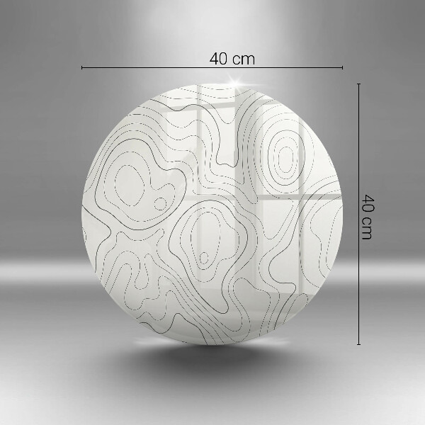 Tábua para corte Design de arte de linha