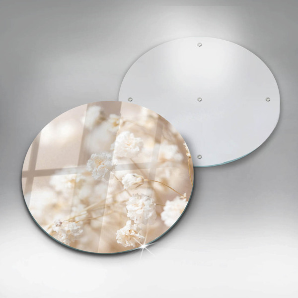 Tábua cozinha Flores brancas delicadas