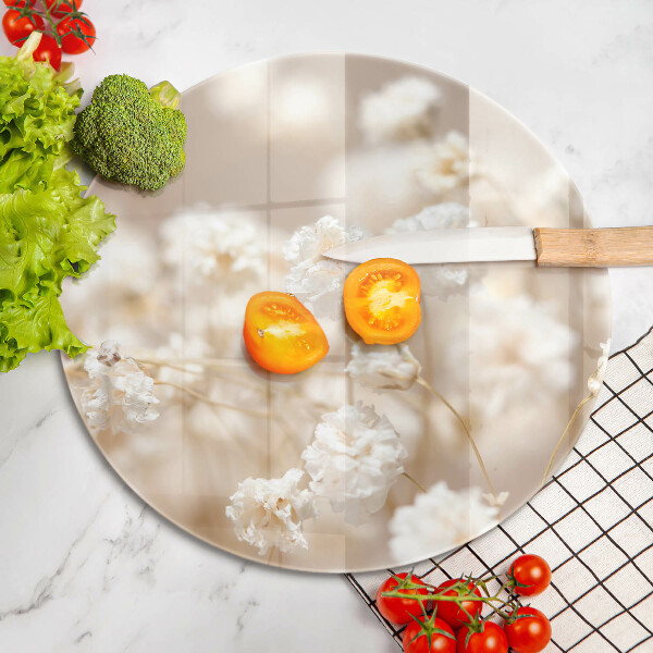 Tábua cozinha Flores brancas delicadas