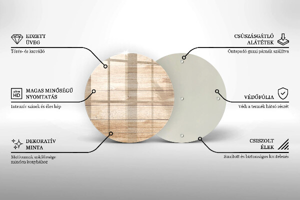 Tábua de corte de vidro Tábuas de madeira