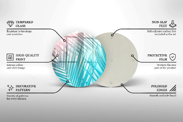 Tábua cozinha Folhas pastéis