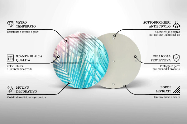 Tábua cozinha Folhas pastéis