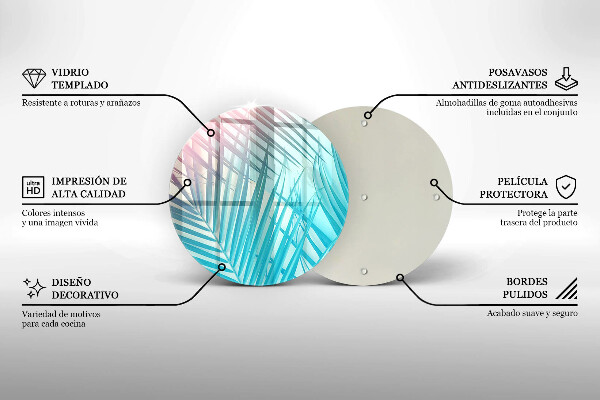 Tábua cozinha Folhas pastéis