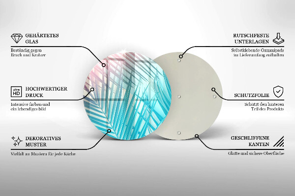 Tábua cozinha Folhas pastéis