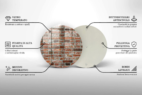 Tábua de corte Parede de tijolos antigos