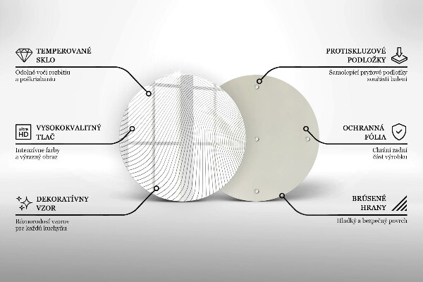 Tábua de corte Padrão de linha moderno